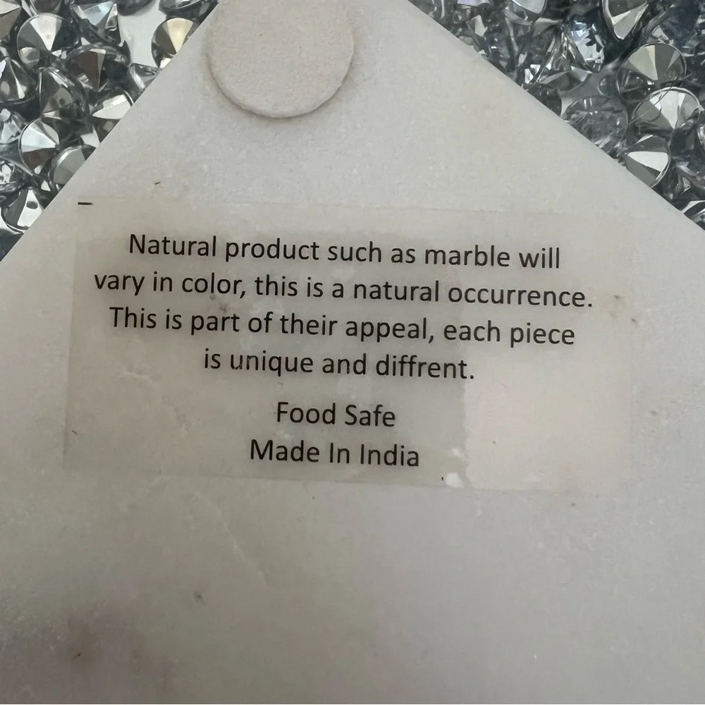 Home Decor Marble Square Coasters Real Natural White Stone Luxury Christmas 4